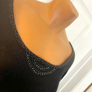 Moda International for Victoria's Secret Silk/Angora Black Sweater Small